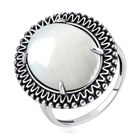 Купить оптом кольцо из серебра с перламутром 1310491857 от Krasnoe