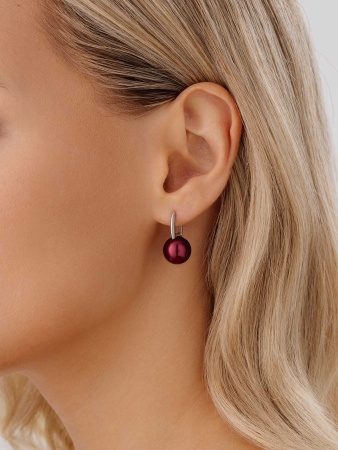 Купить оптом серьги из серебра с жемчугами 2340244318-37 от Krasnoe