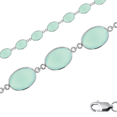 Купить оптом браслет из серебра с агатами 4340392876-18-61 от Krasnoe