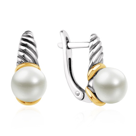 Купить оптом серьги из серебра с жемчугами 2317051887 от Krasnoe