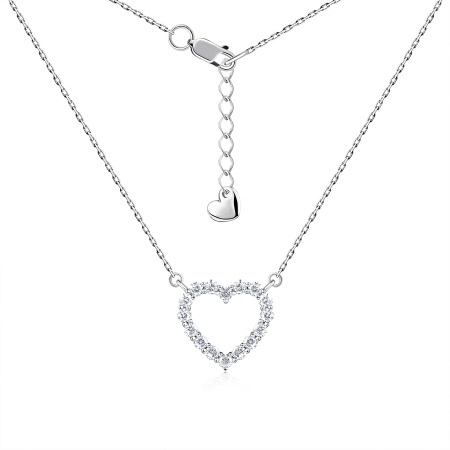 Купить оптом колье из серебра с фианитами 8340204777-16-40 от Krasnoe