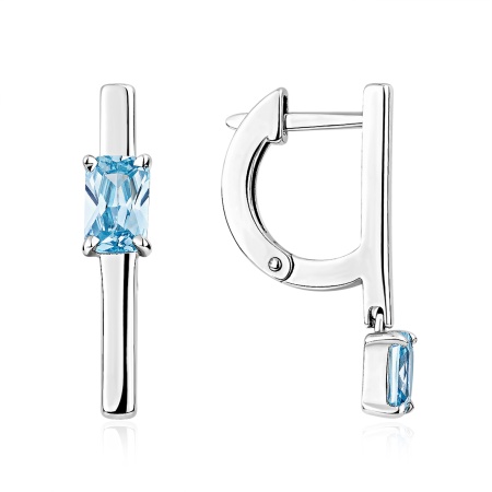 Купить оптом серьги из серебра с фианитами 2340205883-70 от Krasnoe