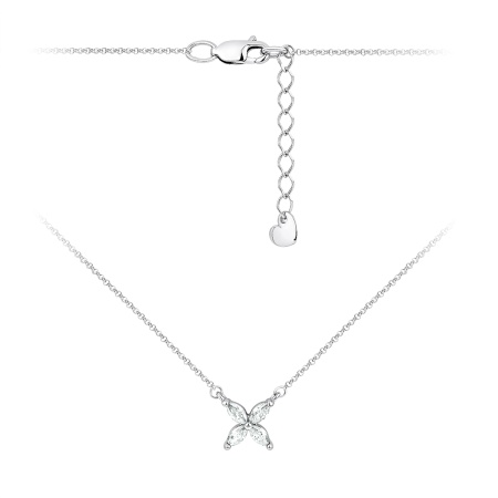 Купить оптом колье из серебра с фианитами 8340205421-4-45 от Krasnoe