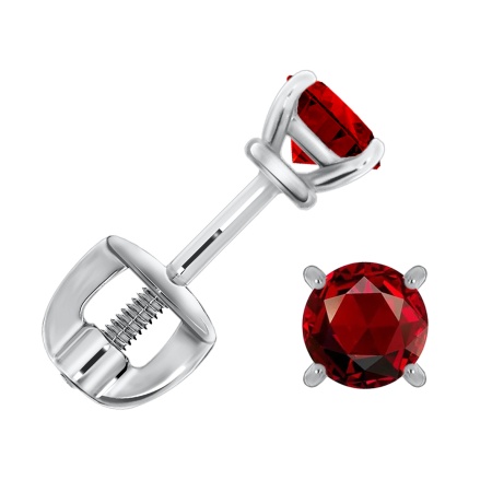 Купить оптом пусеты из серебра с фианитами П340200442-31 от Krasnoe