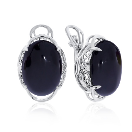 Купить оптом серьги из серебра с агатами 2340390968-20 от Krasnoe