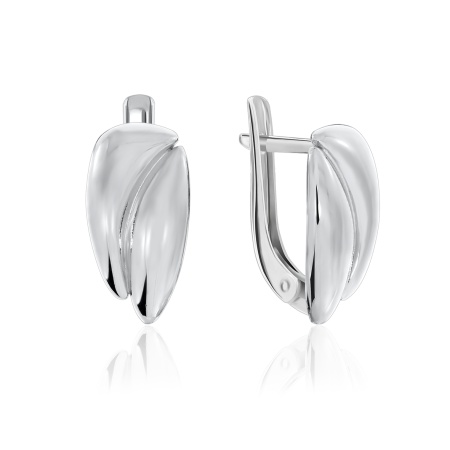 Купить оптом серьги из серебра без вставок 2340400899 от Krasnoe