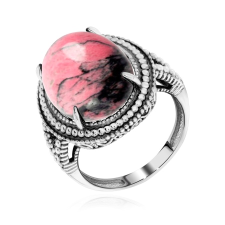 Купить оптом кольцо из серебра с родонитом 1310450963 от Krasnoe