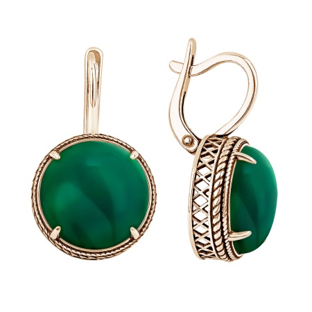 Купить оптом серьги из серебра с агатами 2318395179-60 от Krasnoe