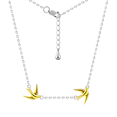 Купить оптом колье из серебра без вставок 8350404871-3-45 от Krasnoe