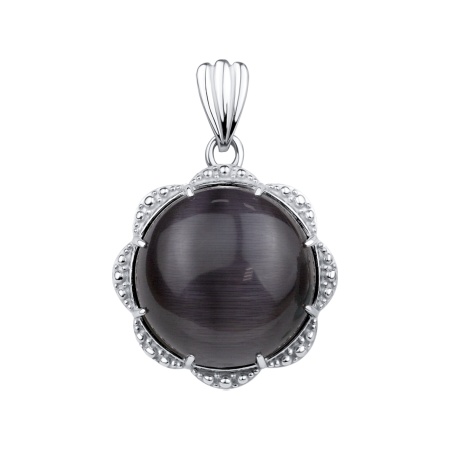 Купить оптом подвеска из серебра с кошачий глазом 3340265792-21 от Krasnoe