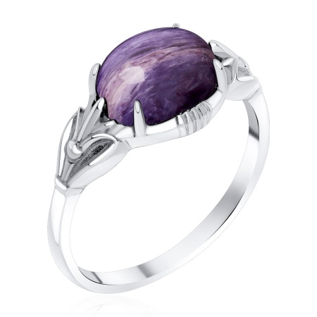 Купить оптом кольцо из серебра с чароитом 1340465736 от Krasnoe