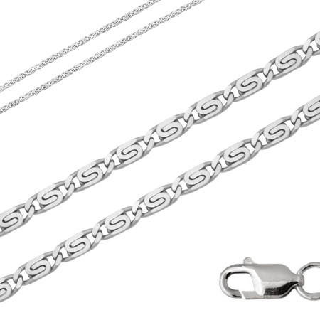 Купить оптом цепь из серебра без вставок 365808048045 от Krasnoe