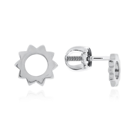 Купить оптом пусеты из серебра без вставок 2340404759 от Krasnoe