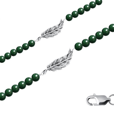 Купить оптом браслет из серебра с агатами 4310391603-17-60 от Krasnoe