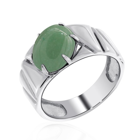 Купить оптом кольцо из серебра с нефритом 1340351395 от Krasnoe