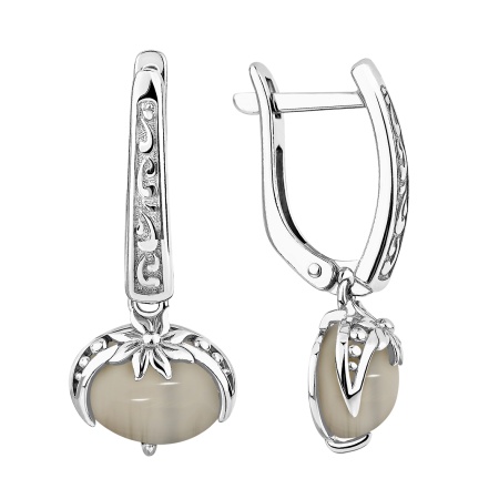 Купить оптом серьги из серебра с агатами 2340395053-21 от Krasnoe