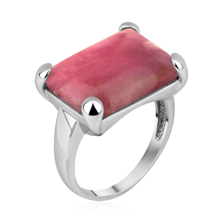 Купить оптом кольцо из серебра с родонитом 1340456355 от Krasnoe