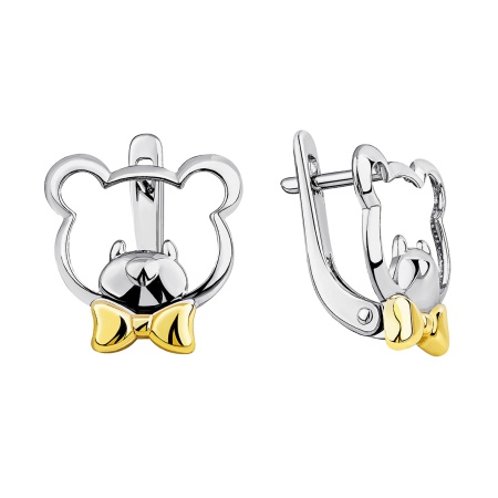 Купить оптом серьги из серебра без вставок 2350405218 от Krasnoe