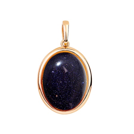 Купить оптом подвеска из серебра с синтетическим авантюрином 3320365154 от Krasnoe