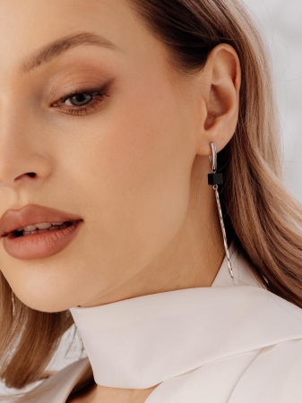 Купить оптом серьги из серебра с агатами 2340390824-20 от Krasnoe