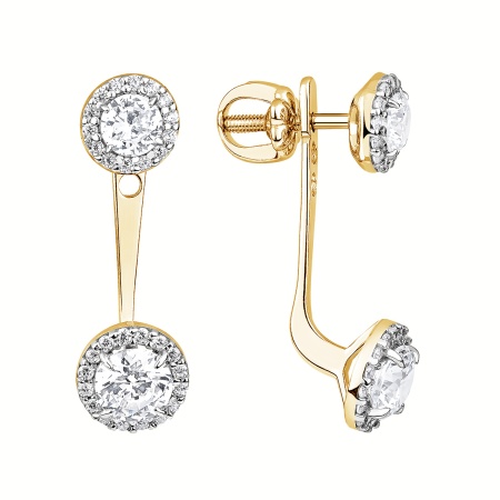 Купить оптом серьги из серебра с фианитами 2329204886л от Krasnoe