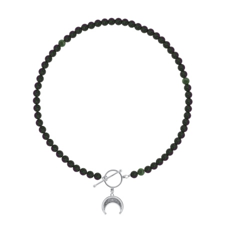 Купить оптом бусы из серебра с рубин-цоизитами 8340591815-40 от Krasnoe