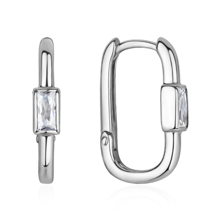 Купить оптом серьги из серебра с фианитами 2340205875 от Krasnoe