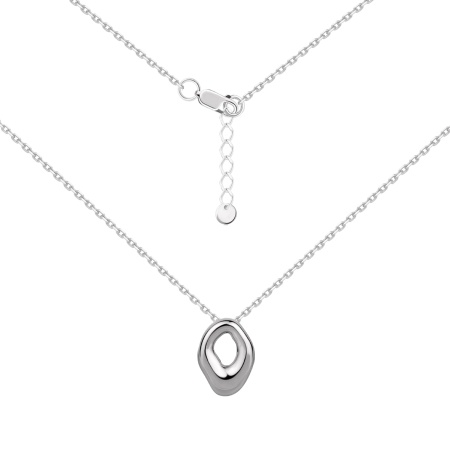 Купить оптом колье из серебра без вставок 8340406712-16-45 от Krasnoe