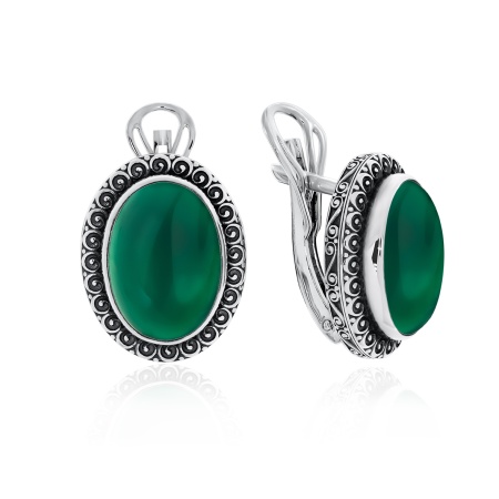 Купить оптом серьги из серебра с агатами 2310390956-60 от Krasnoe