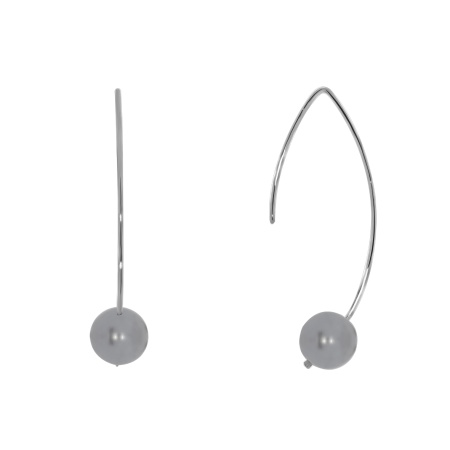 Купить оптом серьги из серебра с жемчугами 2340241063-21 от Krasnoe