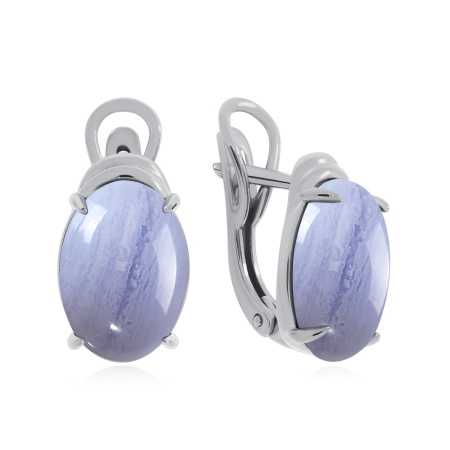 Купить оптом серьги из серебра с агатами 2340391794-84 от Krasnoe