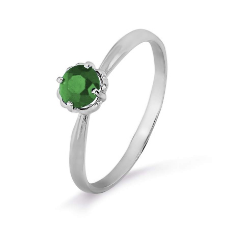 Купить оптом кольцо из серебра с стеклоом 3707003755-6 от Krasnoe
