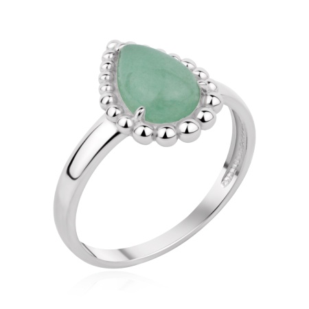 Купить оптом кольцо из серебра с авантюрином 1340366643-1-60 от Krasnoe