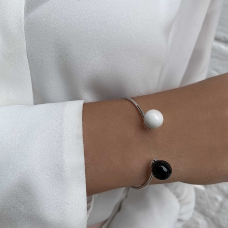 Купить оптом браслет из серебра с агатами 4340390868-11 от Krasnoe