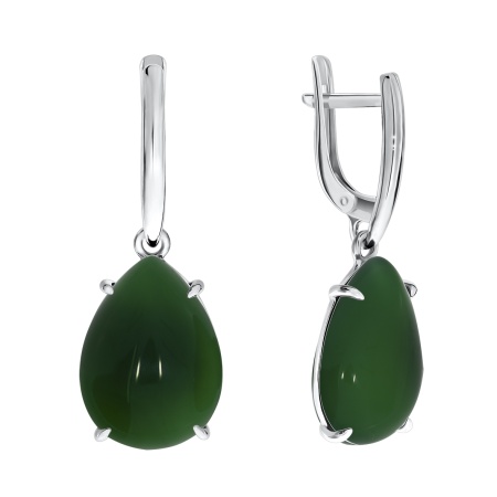 Купить оптом серьги из серебра с агатами 2340390500-60 от Krasnoe