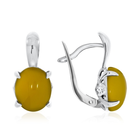 Купить оптом серьги из серебра с агатами 2340390376-40 от Krasnoe