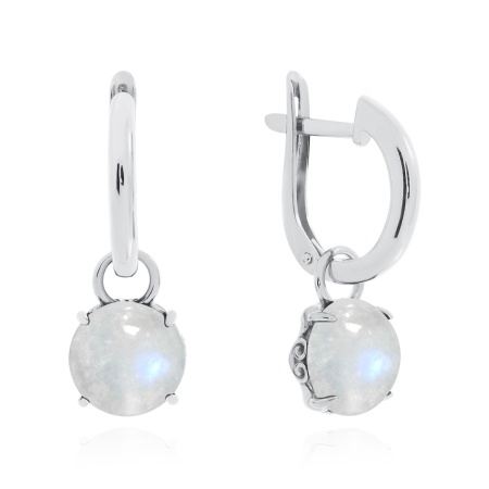 Купить оптом серьги из серебра с лунным камнем 2340931851 от Krasnoe