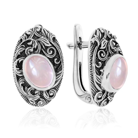 Купить оптом серьги из серебра с кварцем 2310101369-30 от Krasnoe