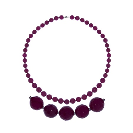 Купить оптом бусы из серебра с агатами 8340396072-50 от Krasnoe