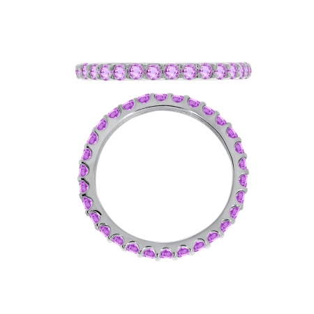 Купить оптом кольцо из серебра с аметистами 1340061315-170 от Krasnoe