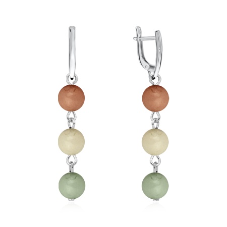 Купить оптом серьги из серебра с кварцем 2340996345 от Krasnoe