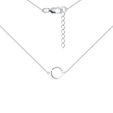 Купить оптом колье из серебра без вставок 8340404907-9-36 от Krasnoe