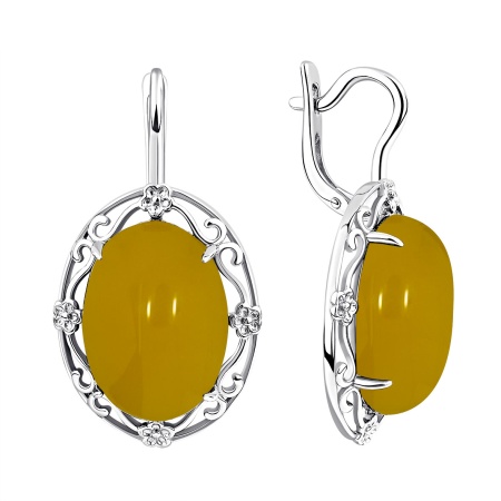 Купить оптом серьги из серебра с агатами 2340395064-50 от Krasnoe