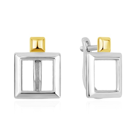 Купить оптом серьги из серебра без вставок 2350405855 от Krasnoe