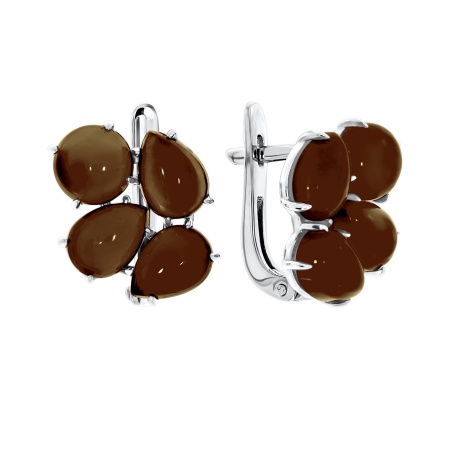 Купить оптом серьги из серебра с топазами 2340102911 от Krasnoe