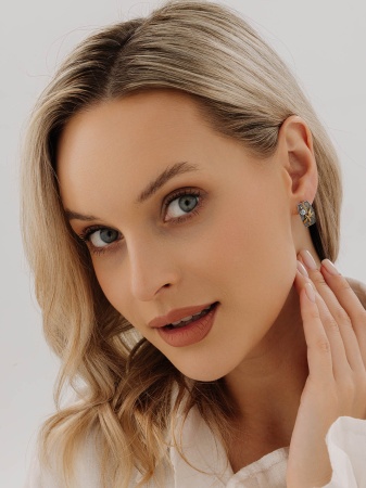 Купить оптом серьги из серебра с топазами 2317071765-73 от Krasnoe