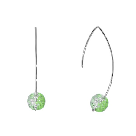 Купить оптом серьги из серебра с кристалл ювелирныйами 2340291063-60 от Krasnoe