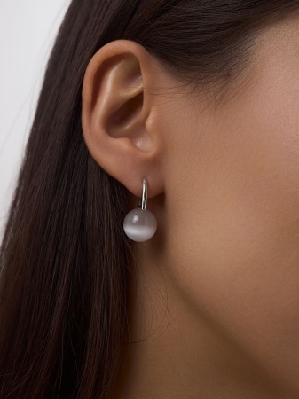 Купить оптом серьги из серебра с кошачий глазами 2340264318-21 от Krasnoe