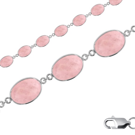 Купить оптом браслет из серебра с агатами 4340392876-18-30 от Krasnoe