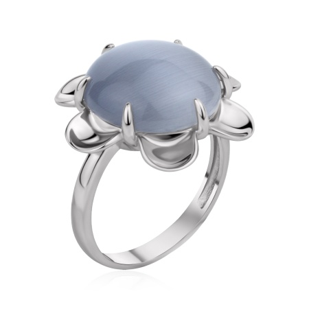 Купить оптом кольцо из серебра с кошачий глазом 1340266569-21 от Krasnoe